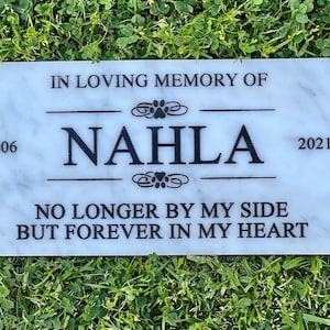 Custom Engraved Dog Tombstone | Pet Remembrance | Grave marker | Dog Headstone outdoor | Pet Gravestone | Memorial Plaque | In Loving Memory