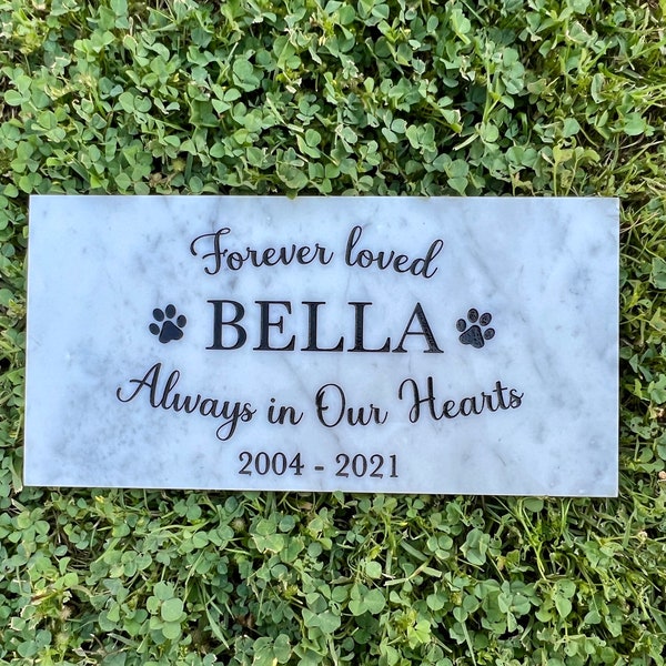 Custom Engraved Dog Tombstone | Pet Remembrance | Grave marker | Cat Headstone outdoor | Pet Gravestone | Memorial Plaque | In Loving Memory