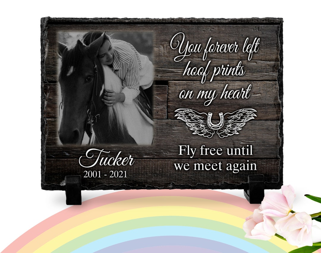 Horse Keepsakes Horse Memorial Horse Loss Gift Personalized Horse Photo
