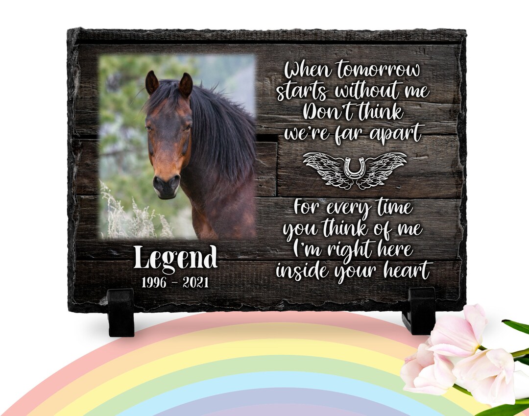 Horse Keepsakes Horse Memorial Horse Loss Gift Personalized Horse Photo