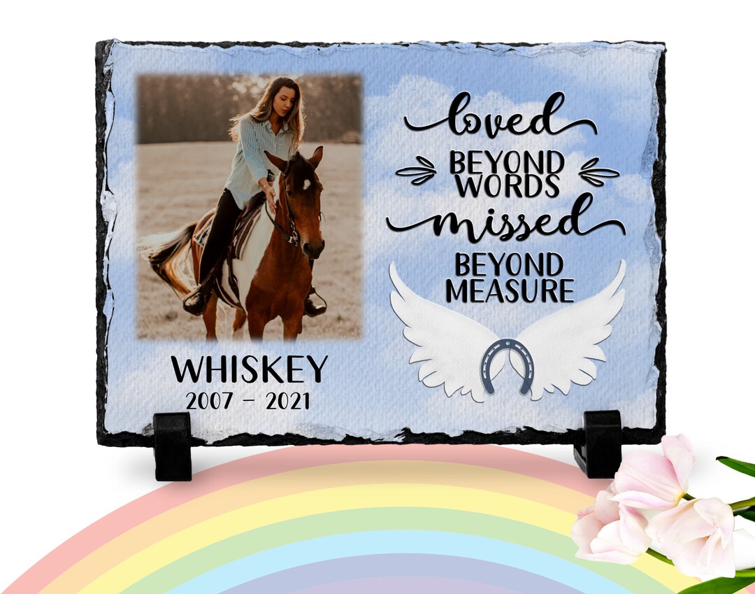 Horse Keepsakes Horse Memorial Horse Loss Gift Personalized Horse Photo