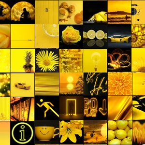 Stunning yellow collage photo prints
