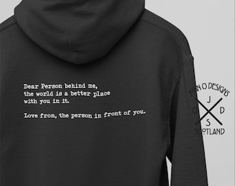 Mental Health Hoodie Awareness Be Kind Message Hoody Personalised for him for her friend Tee Top Shirt Mens Womans Teens Unisex Present gift