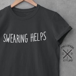 Fluchen T-Shirt Fluch Therapie Schimpfwörter Sarkastische Obszönität Fluch Humor für sie Ihn Weihnachten T-Shirt Top Shirt Herren Womans Unisex Geschenk Geschenk