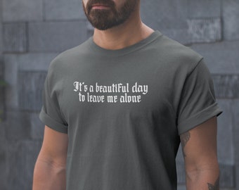 Introvert T-Shirt: Goth Alt Fashion, 'Leave Me Alone' Style