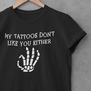 Tattooed person T-shirt Tattoo Art Ink Inked Lover Artist Apprentice Tattoos tatts Tee Shirt Top Mens Womans Teens Unisex Present gift