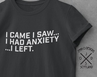 Anxiety T-Shirt: Introvert Humor, Social Awareness Tee