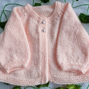 Baby cardigan .Birth to 3 months .
