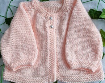 Baby cardigan .Birth to 3 months .