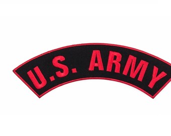 6436 Veteran H41 AIRBORNE with U.S 4 x 1.5 iron on Top Rocker patch