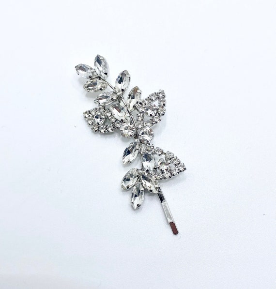 Diamanté Flower Hair Clip Elegant Rhinestone Hair Pin - Etsy UK