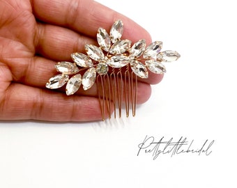 Crystal Hair Comb |  Elegant Bridal hair Pin |  Bridesmaid Guest Accessories | Wedding Hair Decor | Prom Party Hair Gift | Vintage Boho