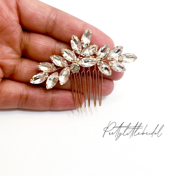 Crystal Hair Comb |  Elegant Bridal hair Pin |  Bridesmaid Guest Accessories | Wedding Hair Decor | Prom Party Hair Gift | Vintage Boho