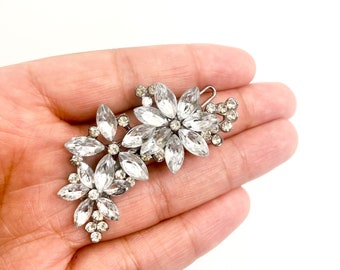 Crystal Hair Clip, Elegant Rhinestone Hair Pin, Flower Hair Clip, Bridesmaid Hair Jewelry, Wedding Hair Comb, Bridal Party Accessories