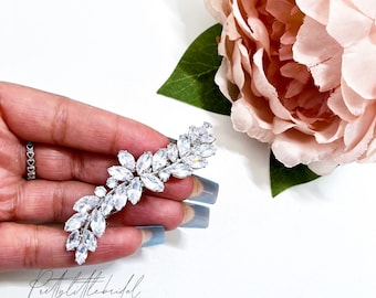 Silver rhinestone hair clip | elegant hair pin | crystal bridal bridesmaid wedding hair accessories | gifts for women | party prom