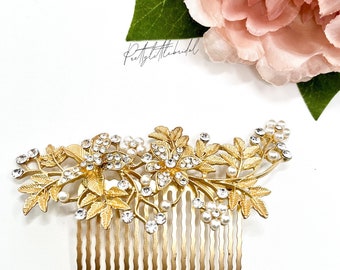 Pearl Hair Comb, Elegant Wedding Hair Comb, Pearl Bridal Hair Comb, Decorative Hair Piece, Bridesmaid Hair Accessories, Bridal Party