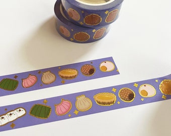 Dimsum Foil Washi Tape • Journal Planner Decoration • Stationary • 15mm x 10m