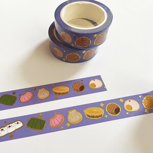 Dimsum Foil Washi Tape Journal Planner Decoration Stationary 15mm x 10m image 1