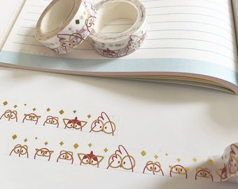 Cute Bird Foiled Washi Tape • Journal Planner & Notebook Decoration • Stationary • 15mm x 10m