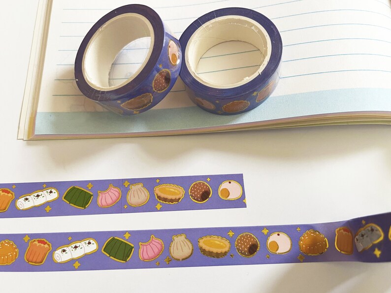 Dimsum Foil Washi Tape Journal Planner Decoration Stationary 15mm x 10m image 3