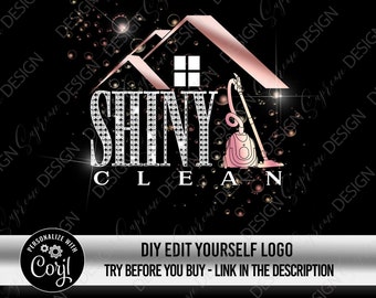 Cleaning Logo, Cleaning Business Logo, cleaning service logo, House cleaning logo, Commercial cleaning logo, Housekeeper Logo