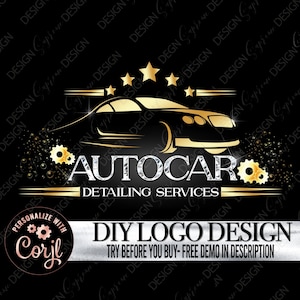 Car Detailing Logo, Car Repair Logo, Vehicle Logo, Automotive Logo, Premade Auto Detailing Logo Design, DIY Car Detailing Services logo
