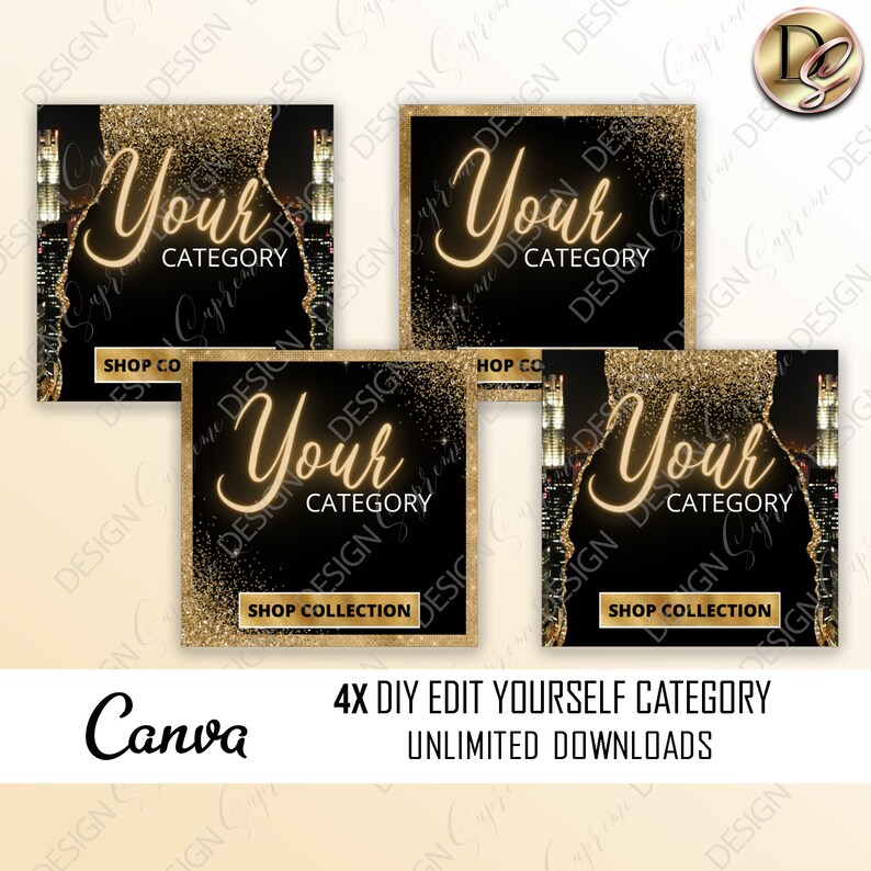 BEAUTY WEBSITE BANNER, Diy Web banner, Shopify Banners, Slide Show Banners, Wix website template, web banner template for lip gloss, hair image 2