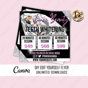 TEETH WHITENING FLYER Template, Teeth Flyer, Dentist Flyer, Teeth Whitening Classes, Teeth Whitening Training, Teeth Whitening Sale Flyer