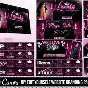 SCHOONHEIDSWEBSITEBANNER, doe-het-zelfwebbanner, Shopify-banners, diavoorstellingbanners, Wix-websitesjabloon, webbannersjabloon voor lipgloss, haar