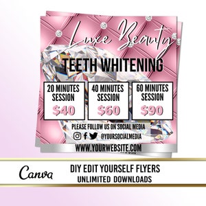 TEETH WHITENING FLYER Template, Teeth Flyer, Dentist Flyer, Teeth Whitening Classes, Teeth Whitening Training, Teeth Whitening Sale Flyer
