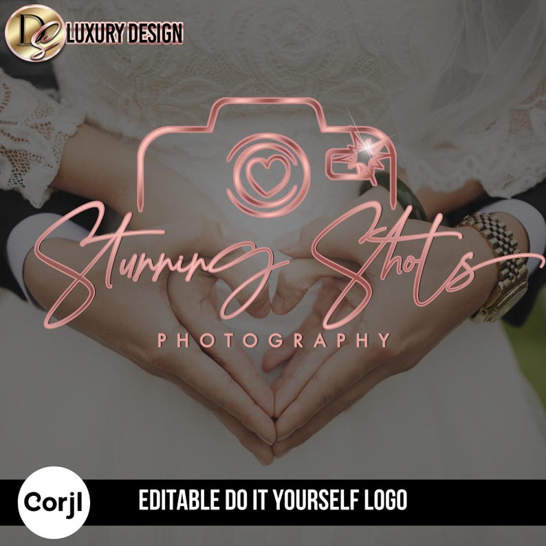 Custom Photography Logo Design: Handwritten Signature, Wedding ...