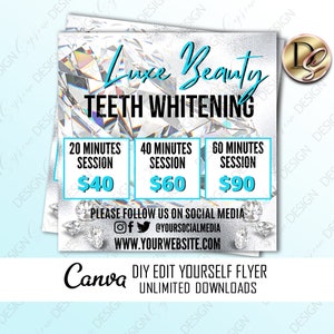 TEETH WHITENING FLYER Template, Teeth Flyer, Dentist Flyer, Teeth Whitening Classes, Teeth Whitening Training, Teeth Whitening Sale Flyer