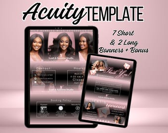 Acuitytemplate Nailtech Acuity template Acuity Hair scheduling website template