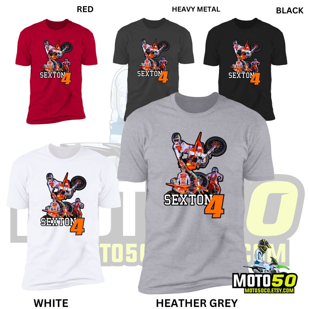 Maglietta GILDAN 100% Cotone AMA Motocross &ndash; Supermoto, Moto, Erica. Morbida E Comoda!