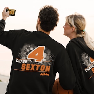 Chase Sexton T Shirt Hoodie Pullover SweatShirt Motocross T-Shirt Dirtbike TShirt Supercross Crewneck Youth TShirt Graphic Hoodie for Kids