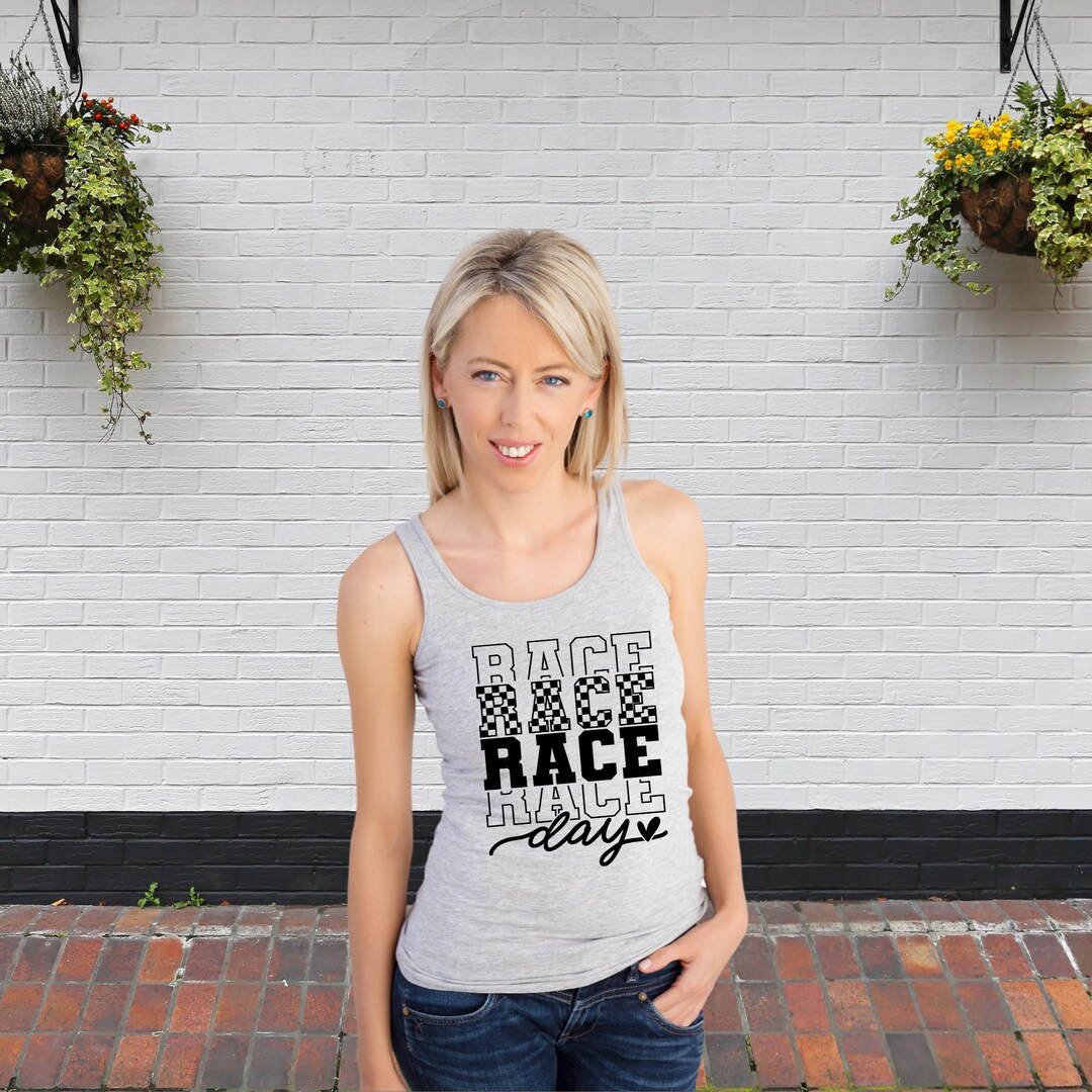 Race Day Racerback Tank Top, Women's Motocross Gift - Etsy