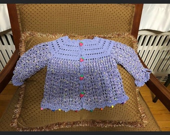 Handmade crocheted sweaters for kids 1 years old