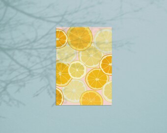 Postcard “Sunny lemons”