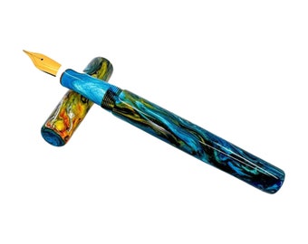 Sunset Moth Fountain Pen | Kitless Fountain Pen | Bespoke Fountain Pen | Handmade Fountain Pen | JoWo #6 Nib | Fountain Pen Gift