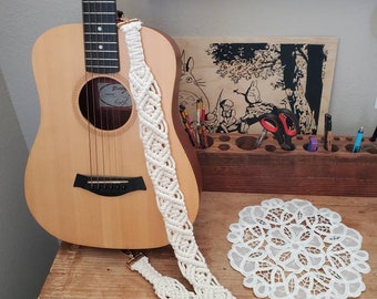 Handmade replacement straps for guitar, camera, and bags.