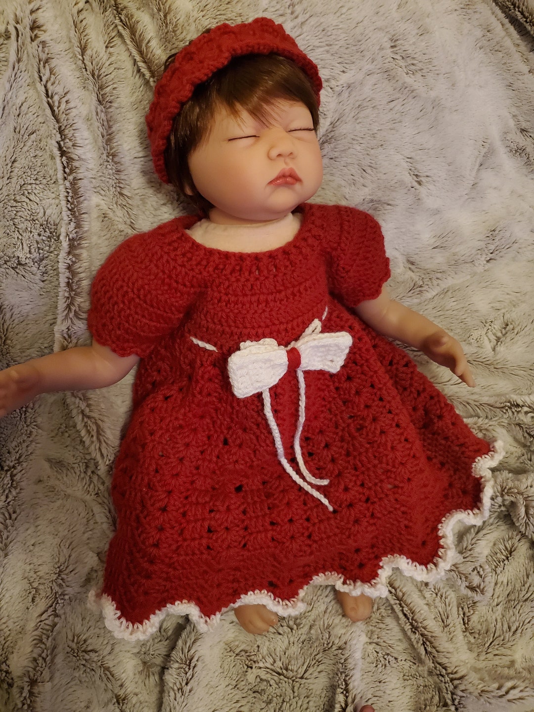 Baby Girl Crochet Dress Set Etsy
