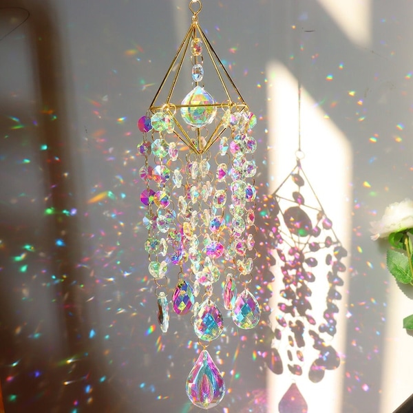 Super Sparkling Light Suncatcher / Crystal Suncatcher / Crystal Prism / Rainbow Maker / Magical Room Décor / Dreamy Boho Décor / Home Décor