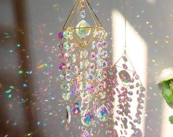 Super Sparkling Light Suncatcher / Crystal Suncatcher / Crystal Prism / Rainbow Maker / Magical Room Décor / Dreamy Boho Décor / Home Décor