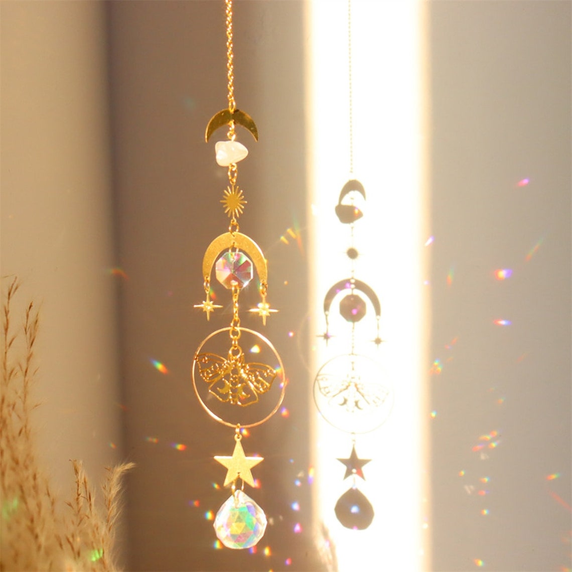 Witchy Hanging Decor/ Aesthetic Butterfly Decor / Light Prism - Etsy
