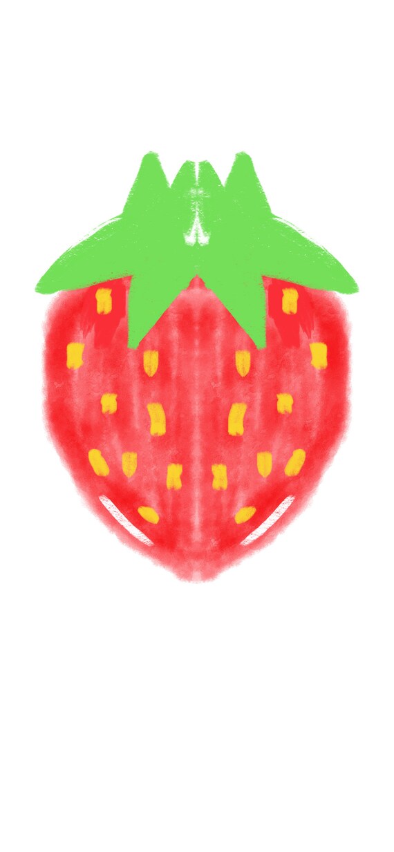 Set of 5 Digital Art Prints Cute Fruit Etsy