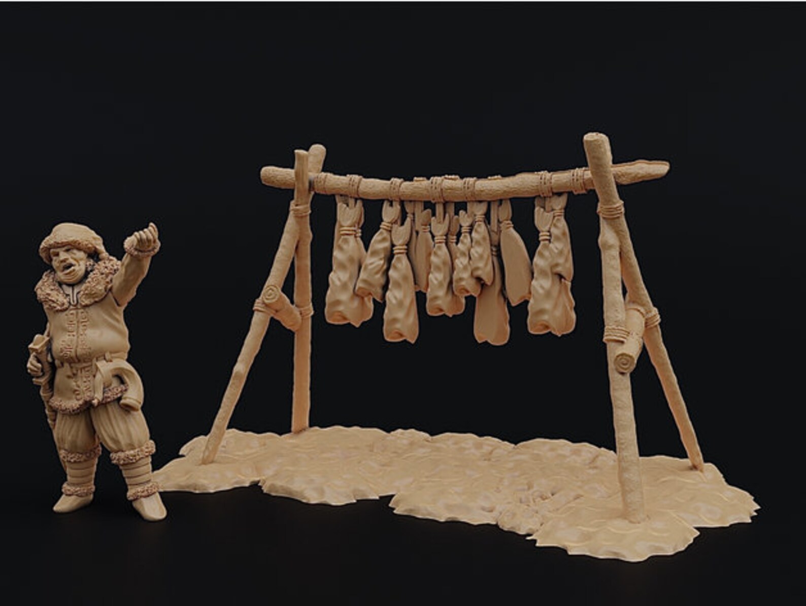 Nine Worlds Fish Drying Rack Etsy