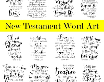New Testament Word Art