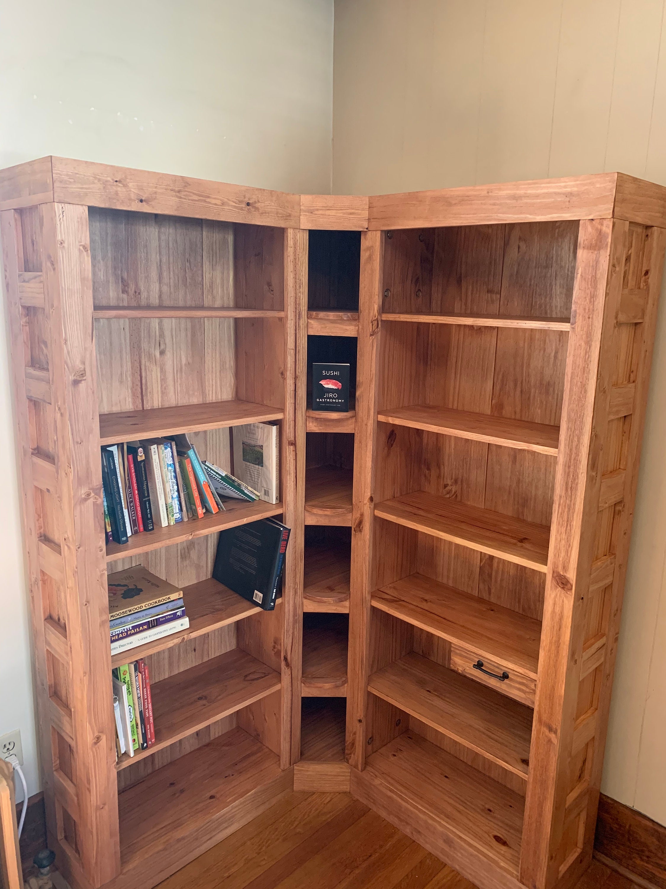 Corner Library - Etsy