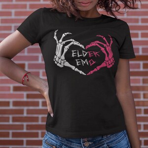 Elder Emo Shirt- Skull Hands