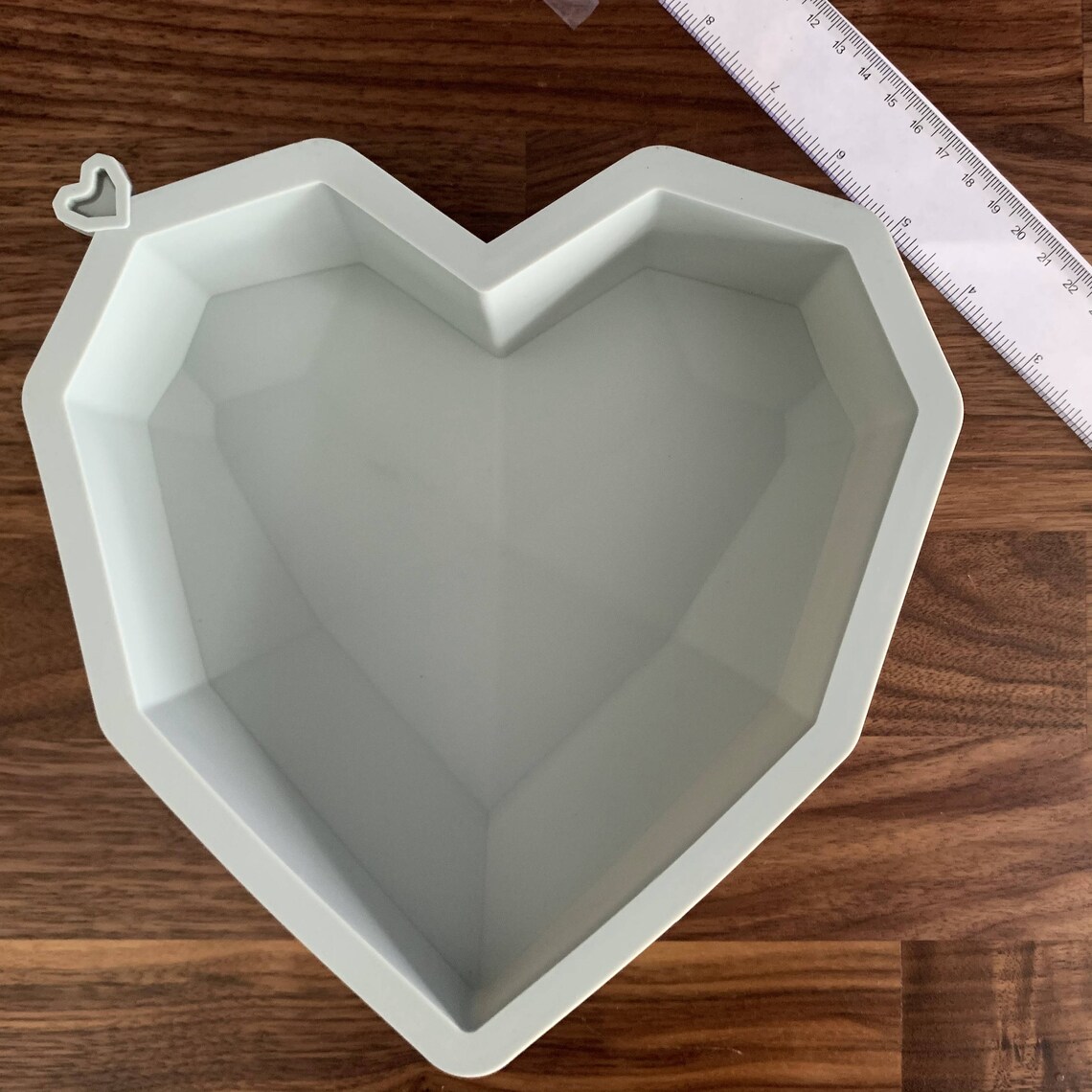 Large Lined Heart Mold Etsy